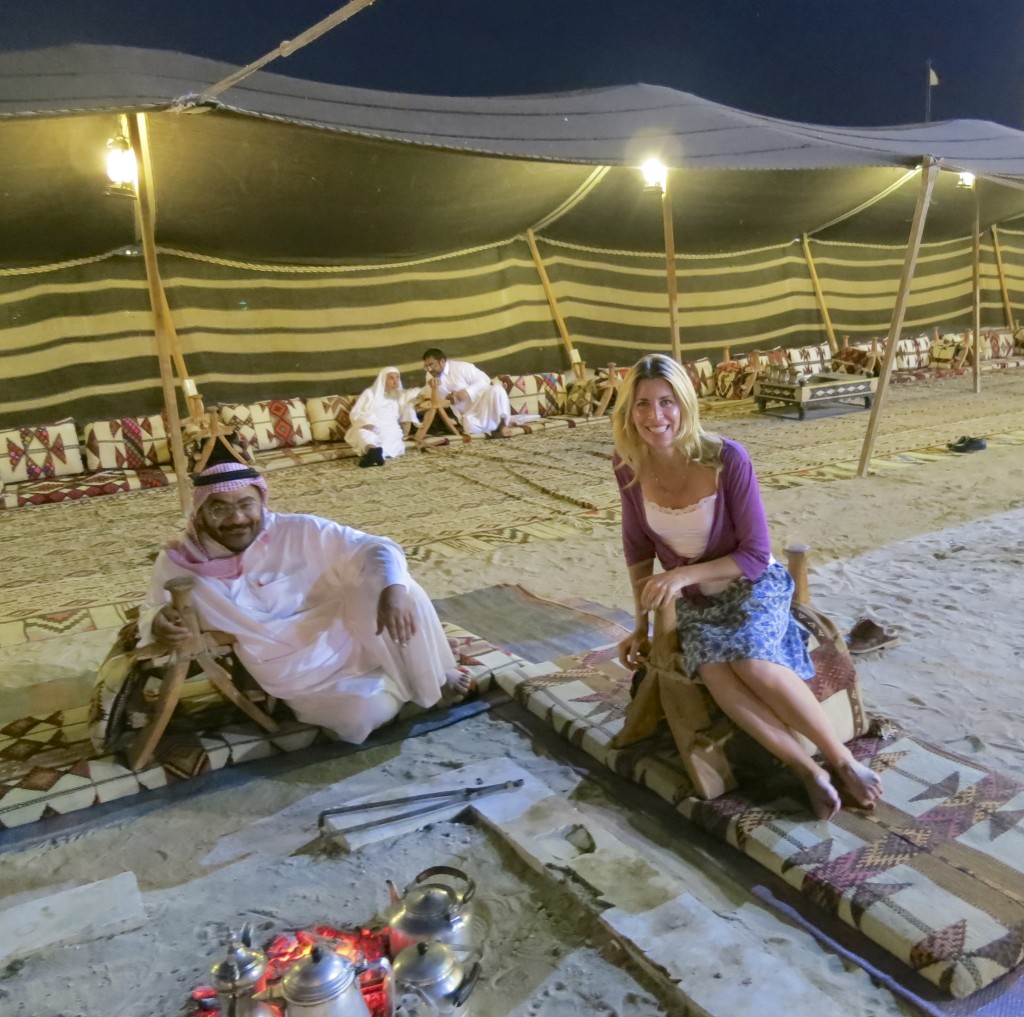 Jen in Boudin Tent