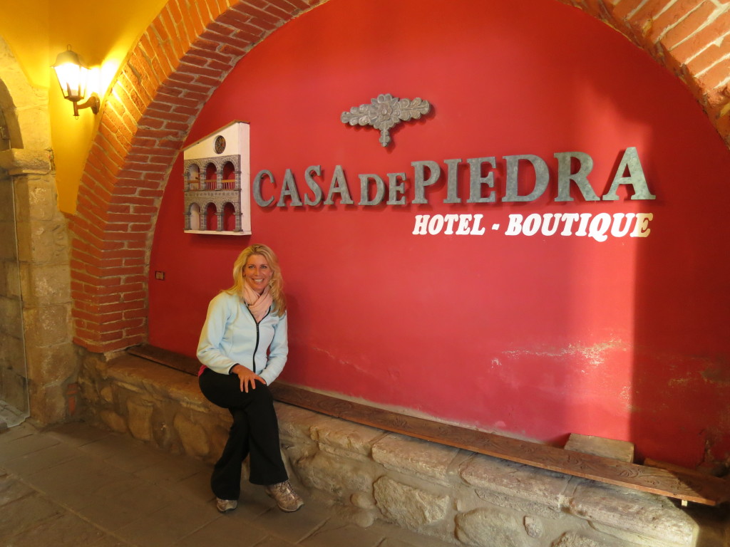 Jen at Casa de Piedra in La Paz