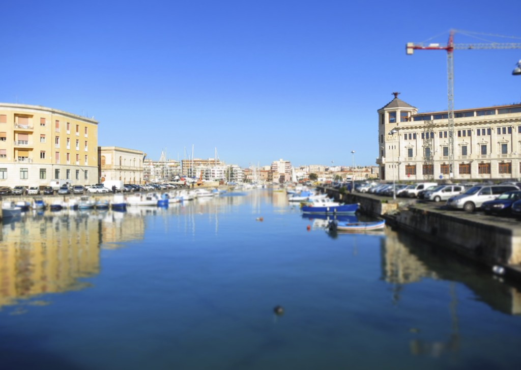 Entering Ortigia