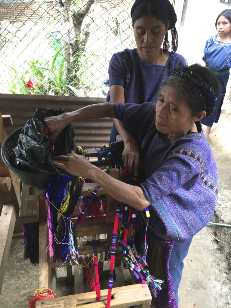 Buying bracelets from locals